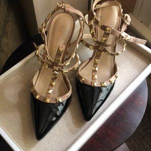 Cute dressy buckle up heels